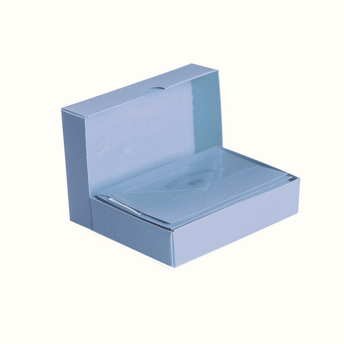Original Crown Mill Vellum Notecard Set Azure