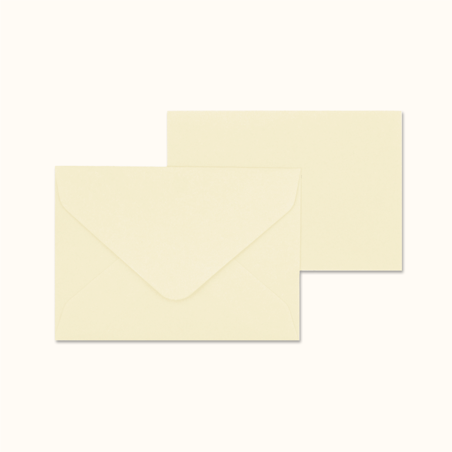 Original Crown Mill Vellum Notecard Set Cream