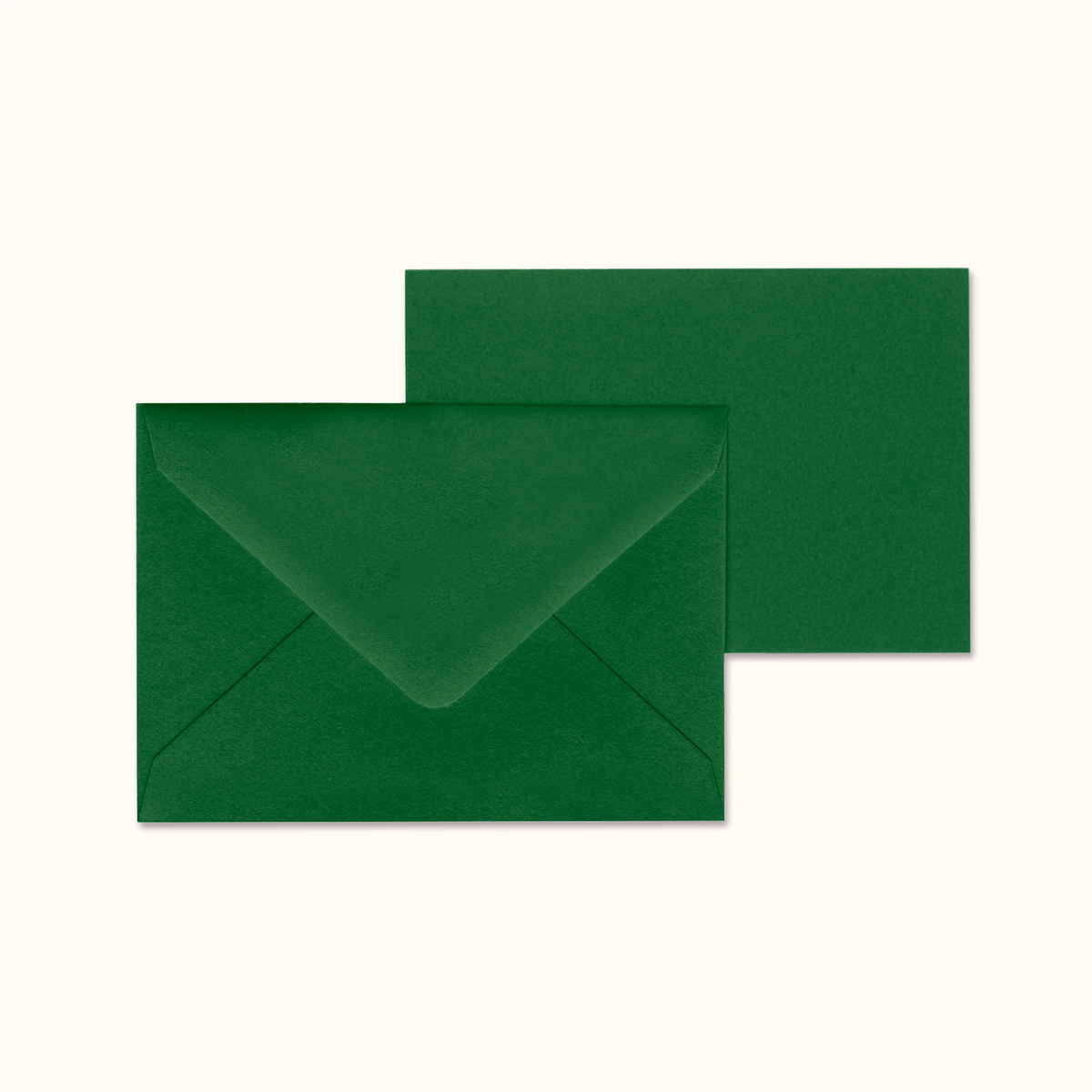 Original Crown Mill Vellum Notecard Set Dark Green