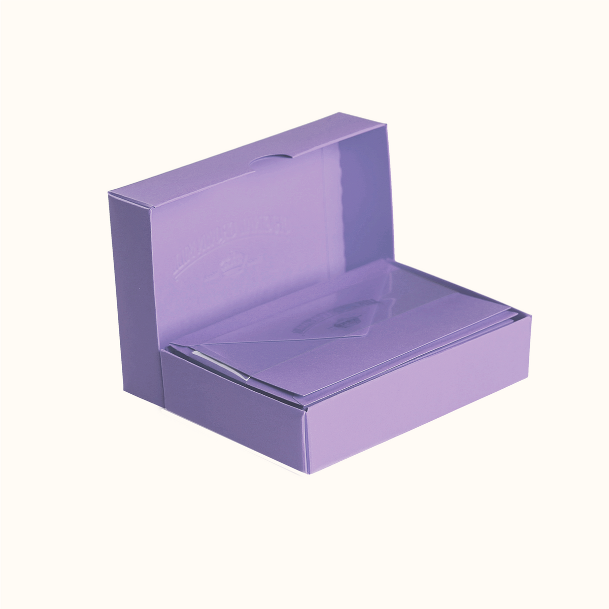 Original Crown Mill Vellum Notecard Set Lavender