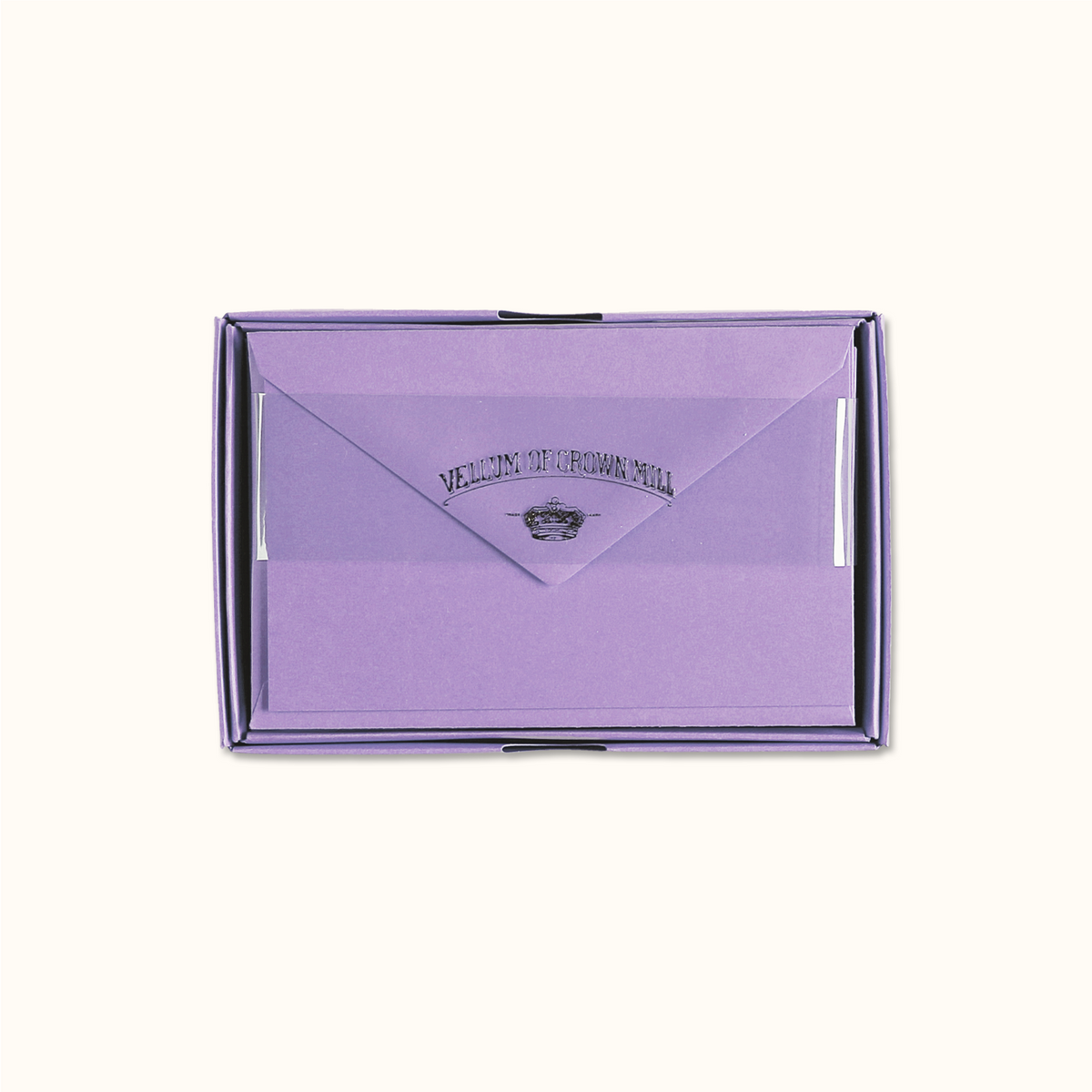 Original Crown Mill Vellum Notecard Set Lavender