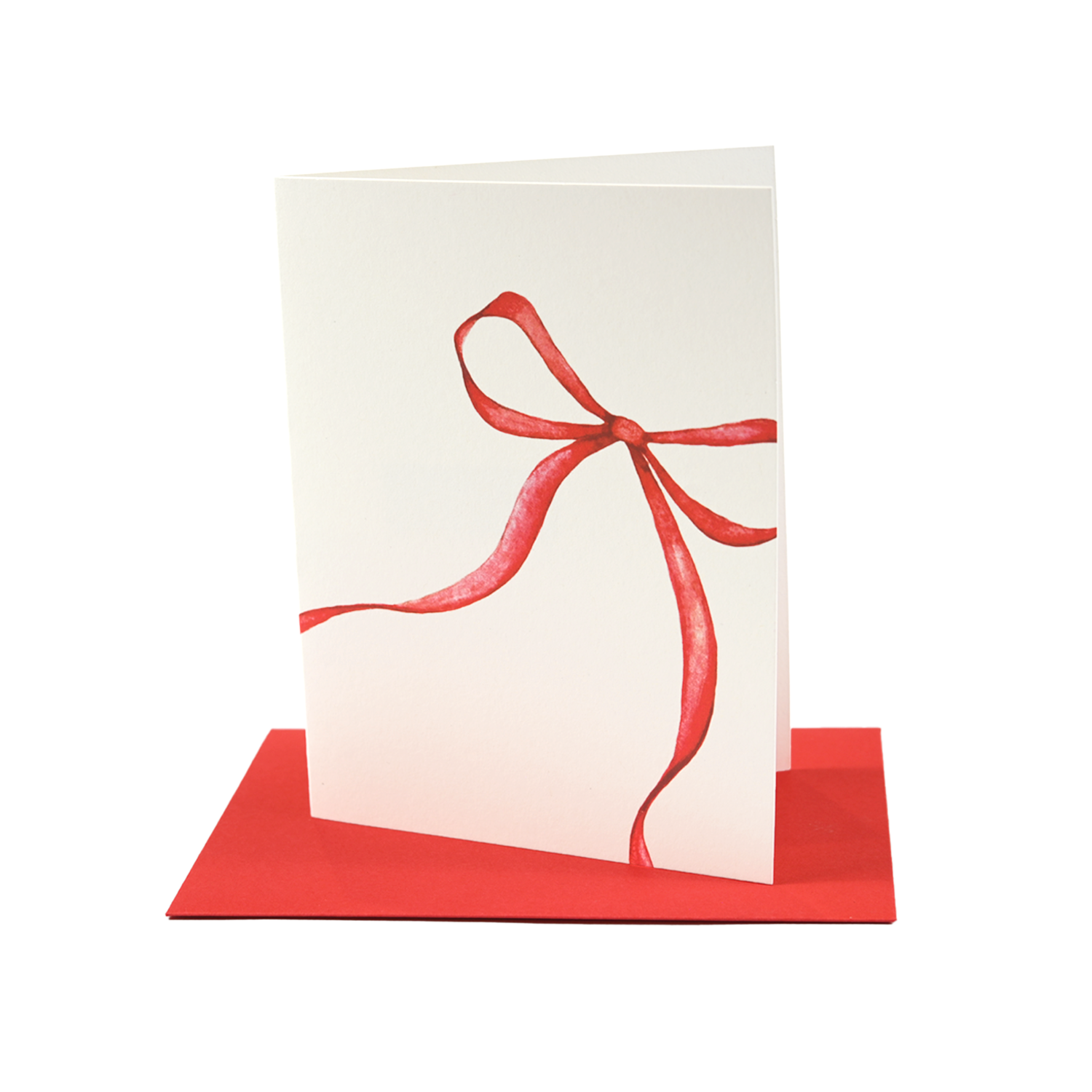 Red Bow Greeting Card