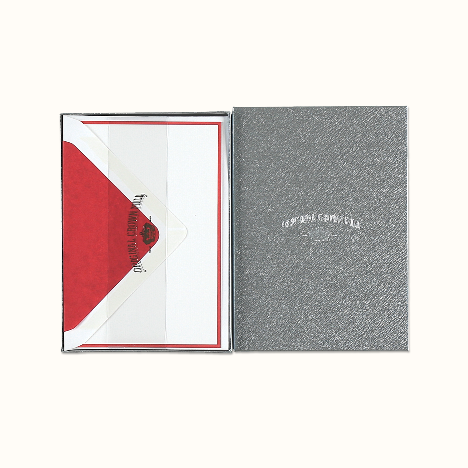 Original Crown Mill Red and White Notecard Set
