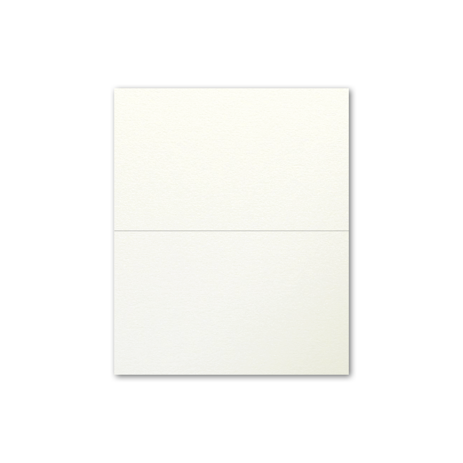 Folded Place Cards - Metallic Ivory