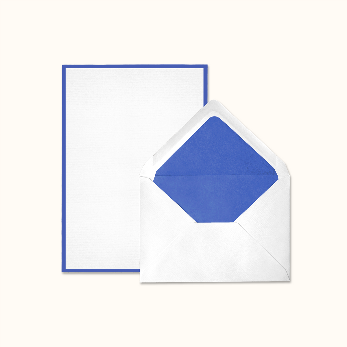 Original Crown Mill Royal Blue and White Notepaper Set