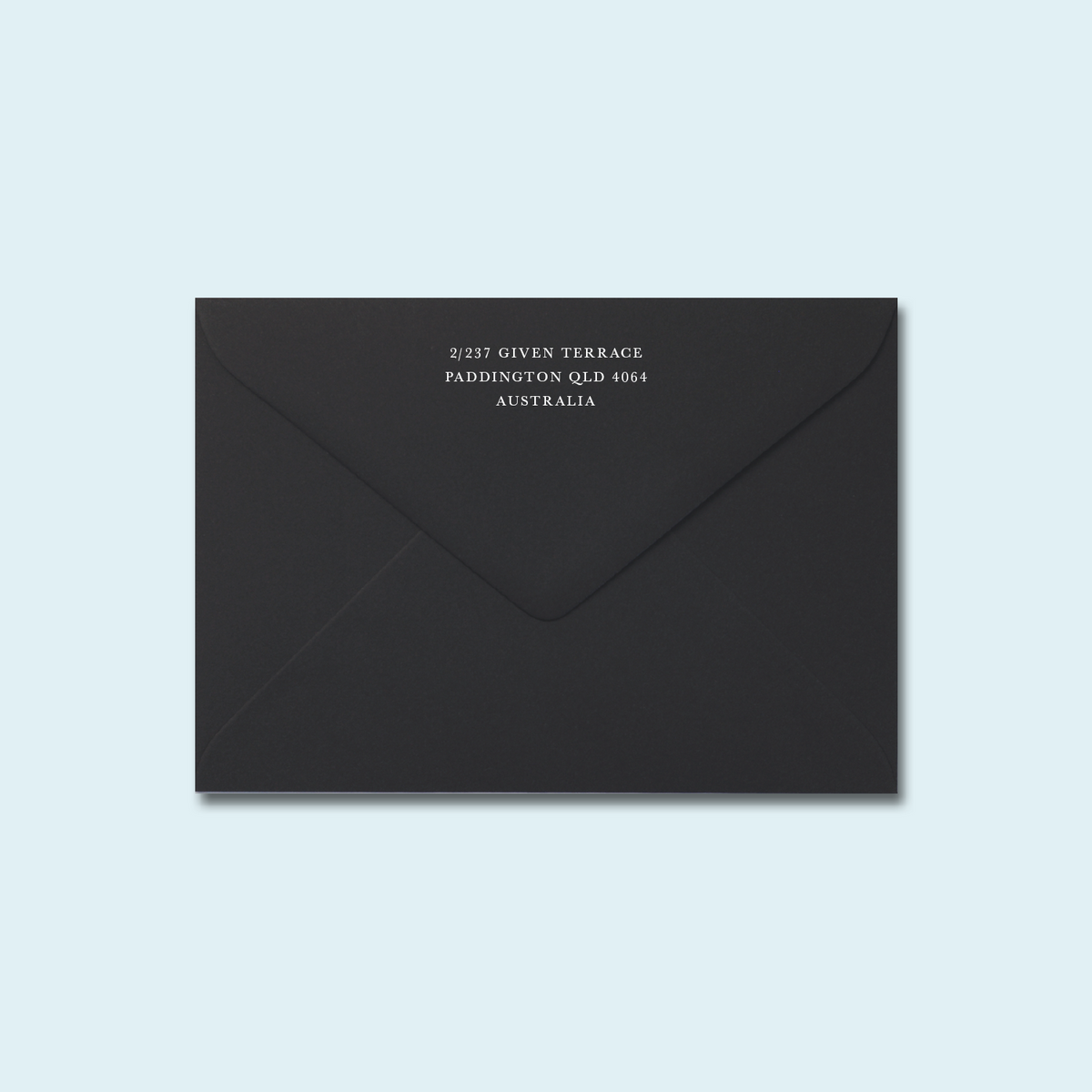 Matte Black C5 Envelope