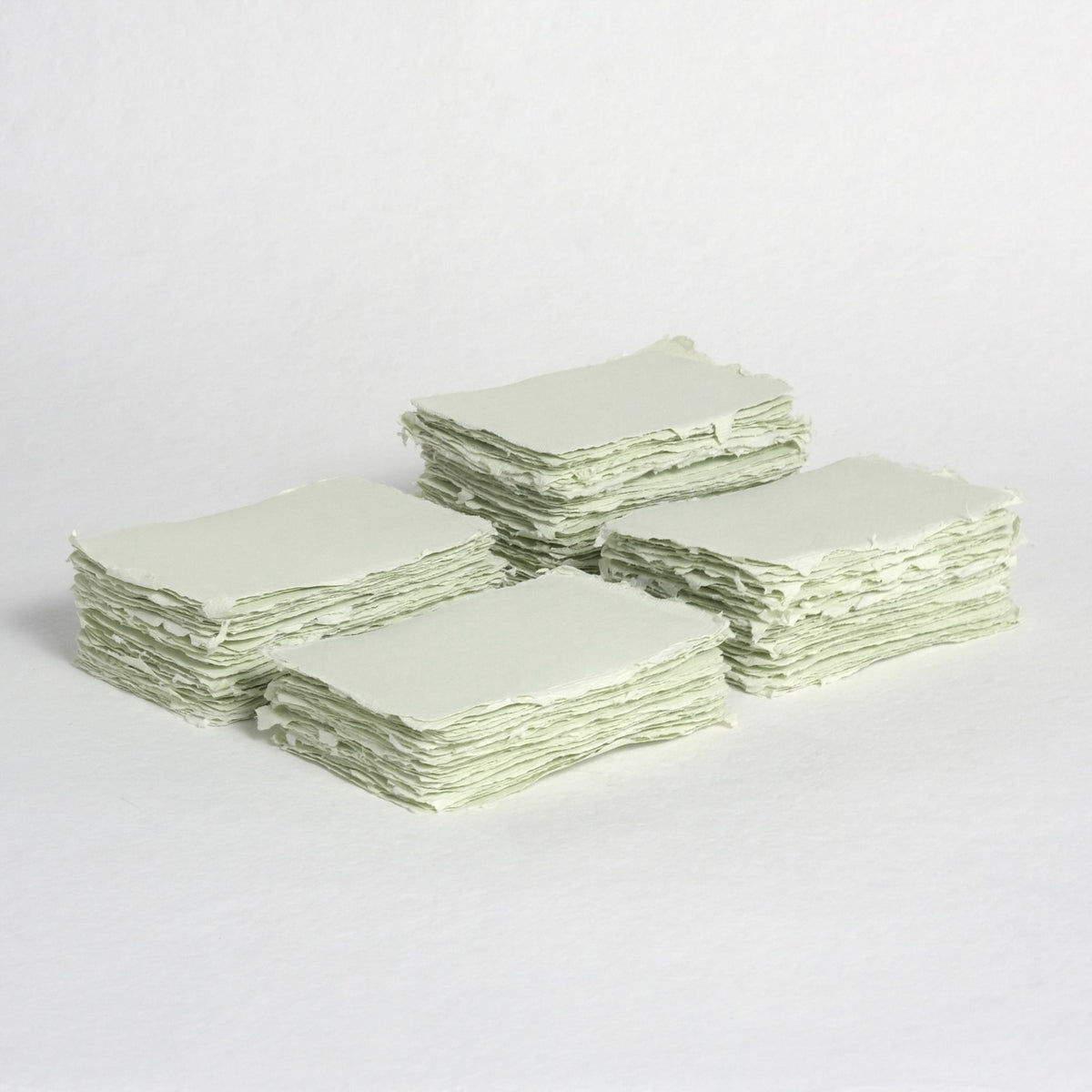 Spring Green Aura Handmade Place Cards