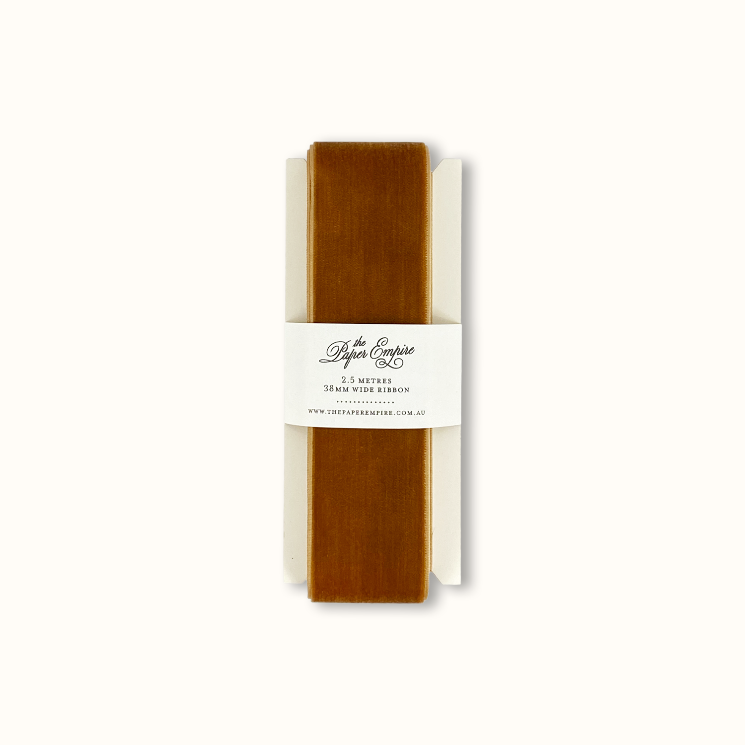 Toffee Velvet Ribbon Paddle