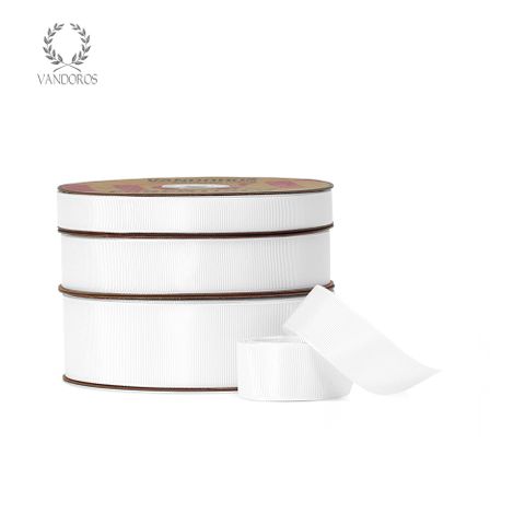 White Grosgrain Ribbon