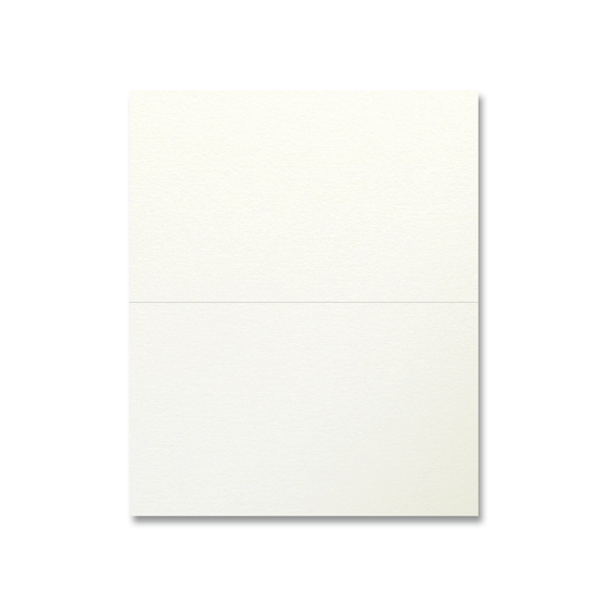Folded Place Cards - Metallic Ivory