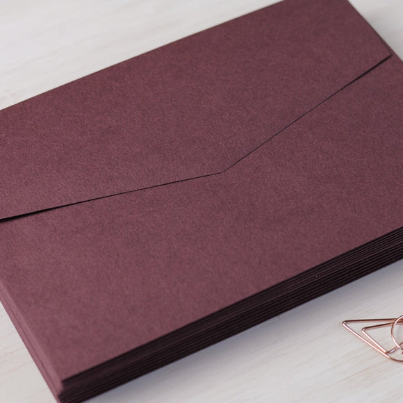 Oxblood Burgundy 5x7 Envelope for Invitations