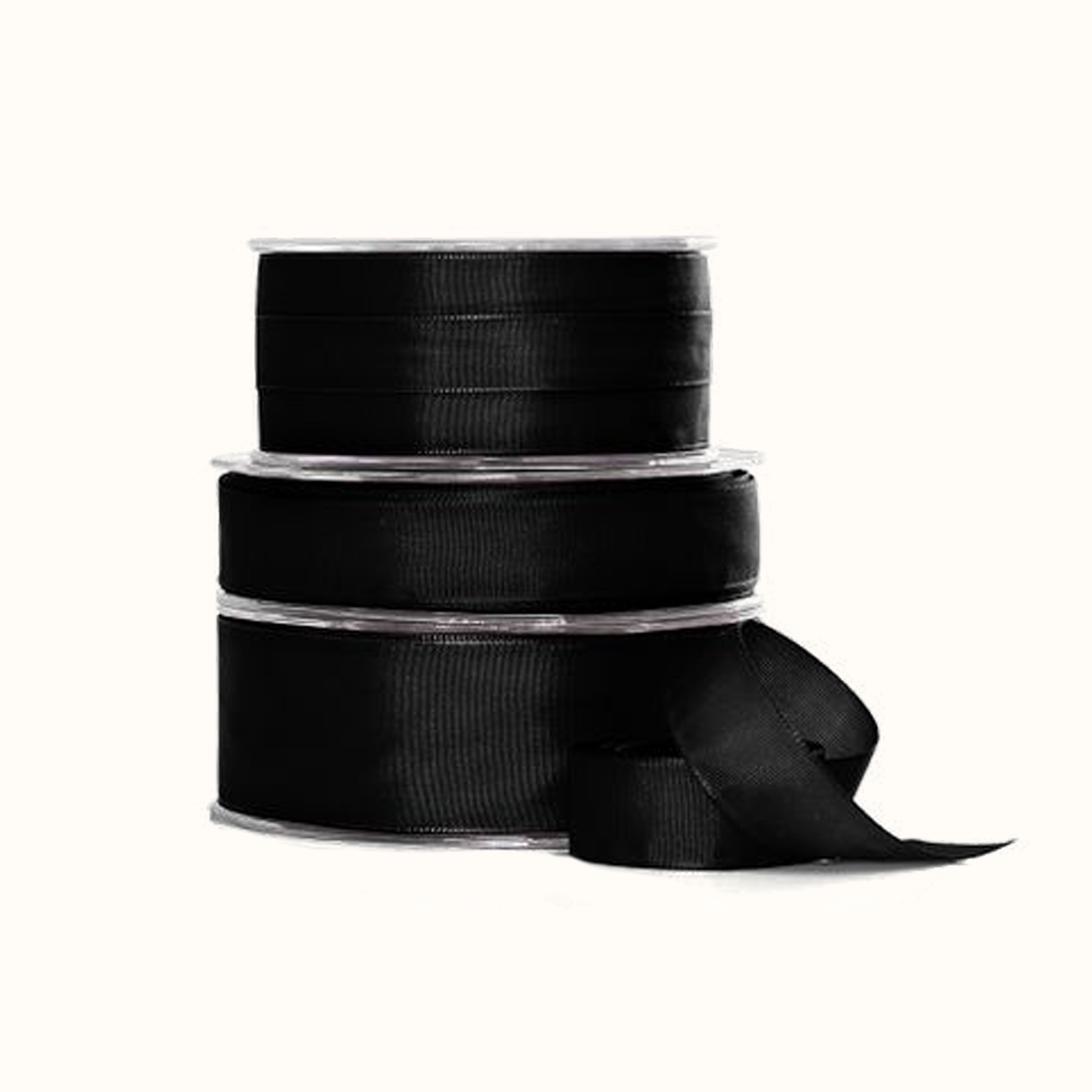 Black Taffeta Ribbon
