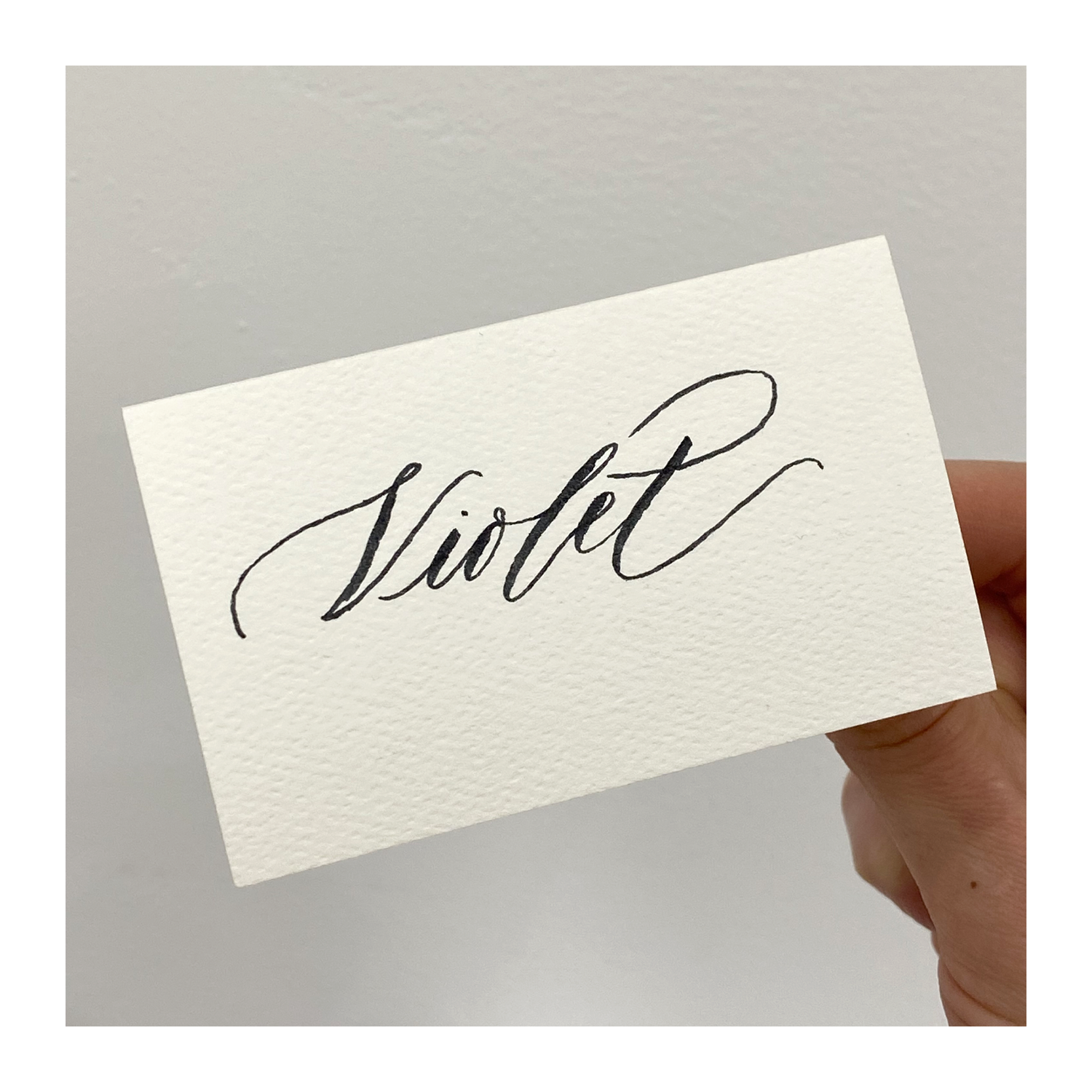 Folded Place Cards - Felt White