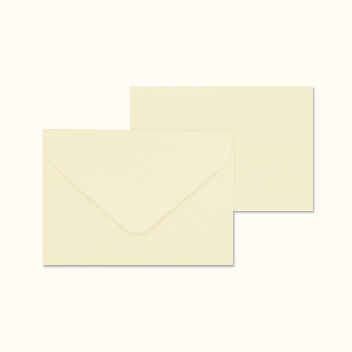 Original Crown Mill Vellum Notecard Set Cream