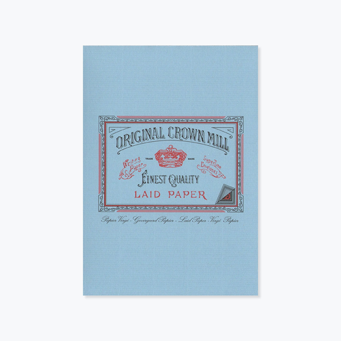 Original Crown Mill Laid Paper Writing Pad 50 Sheets A5 Blue