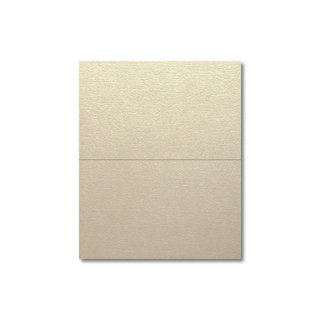Folded Place Cards - Metallic Gold