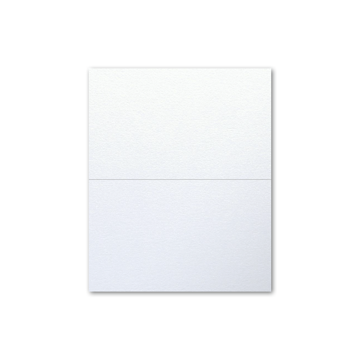 Folded Place Cards - Metallic White