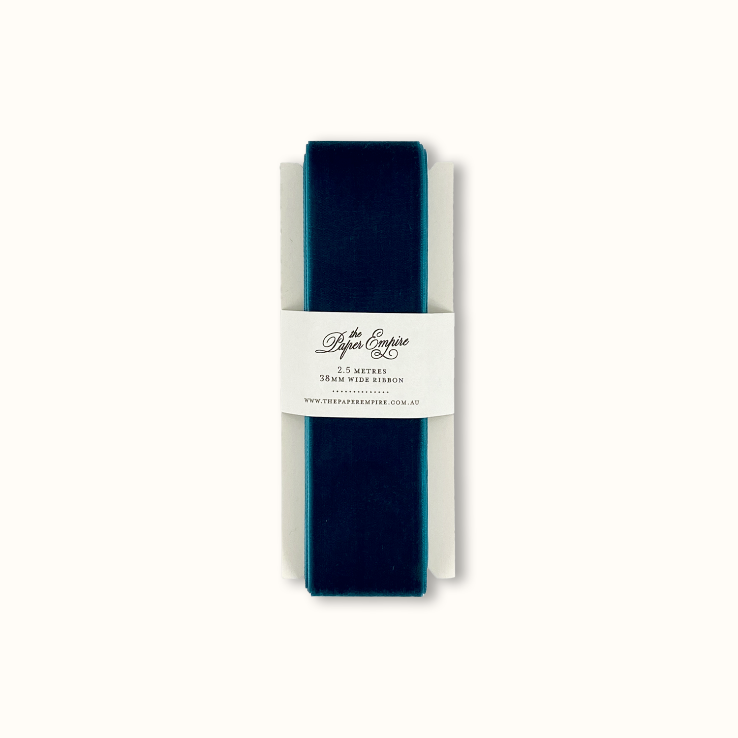 Deep Teal Velvet Ribbon Paddle