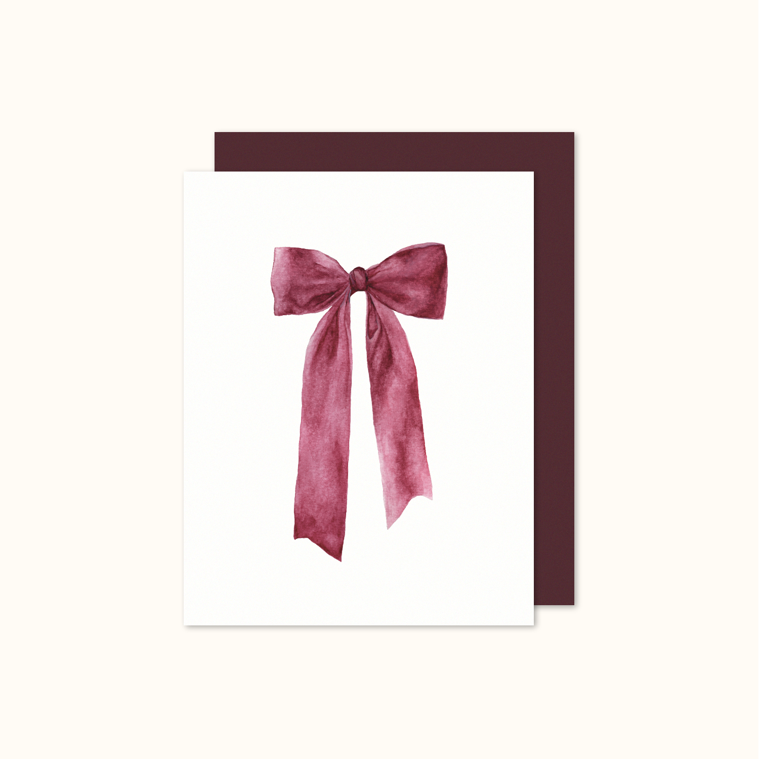 Claret Bow Card