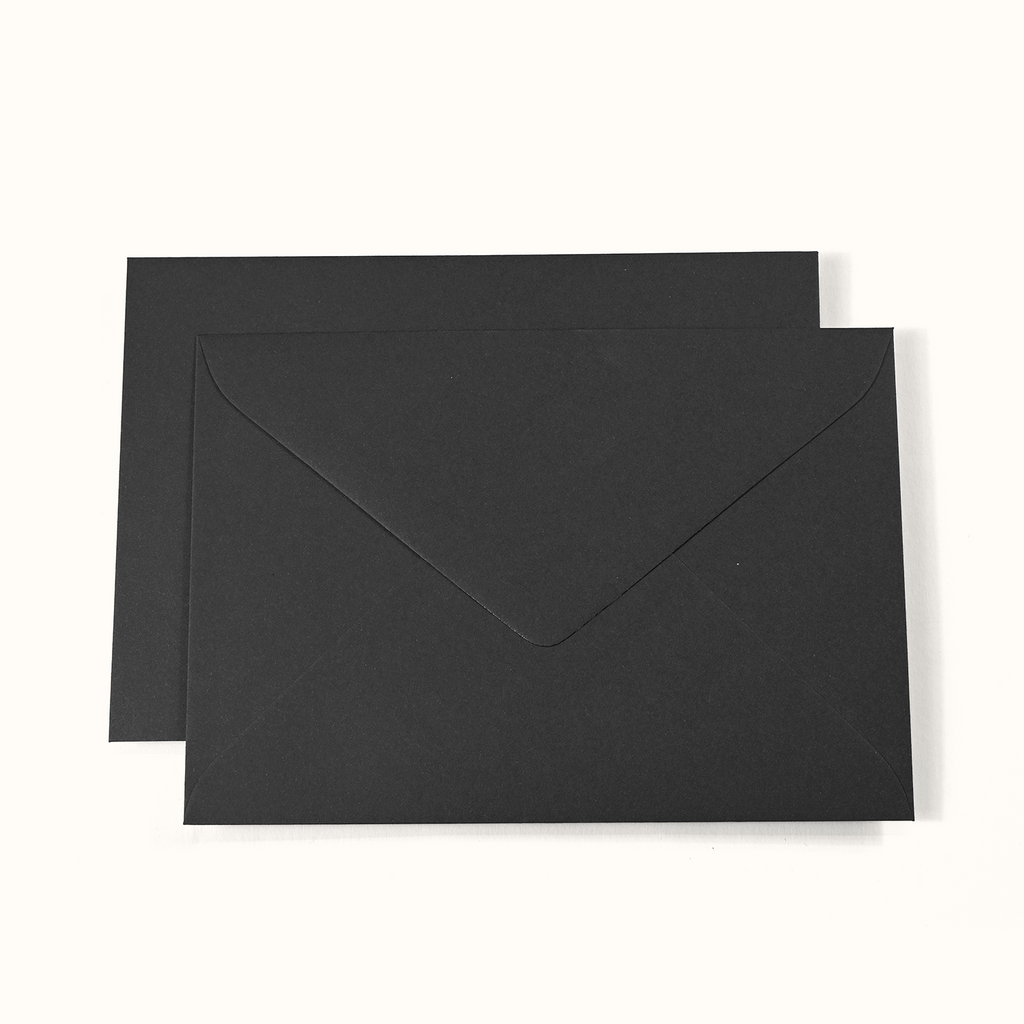 C6 Matte Black Envelopes