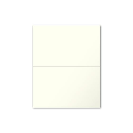 Folded Place Cards - Smooth Cream