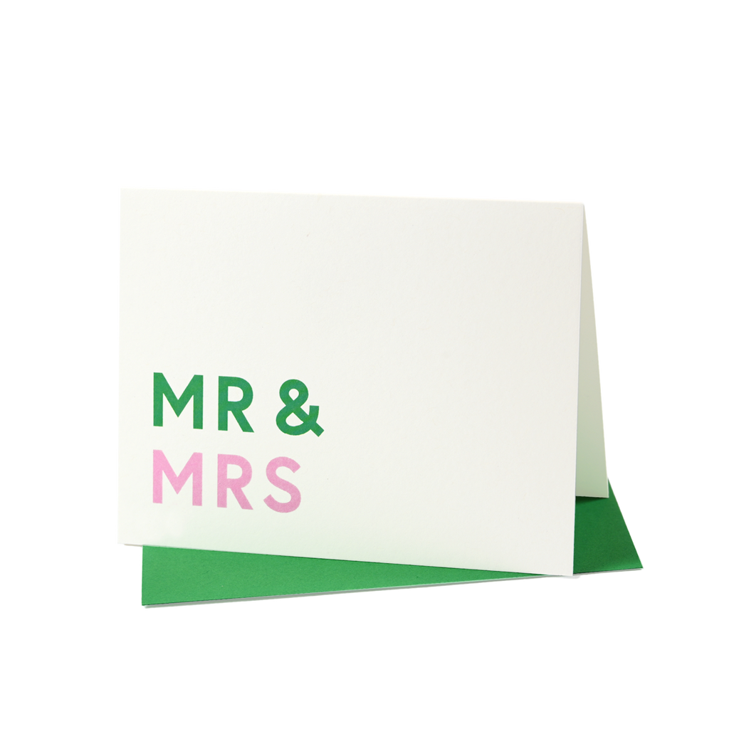 MR and MRS Wedding Greeting Card