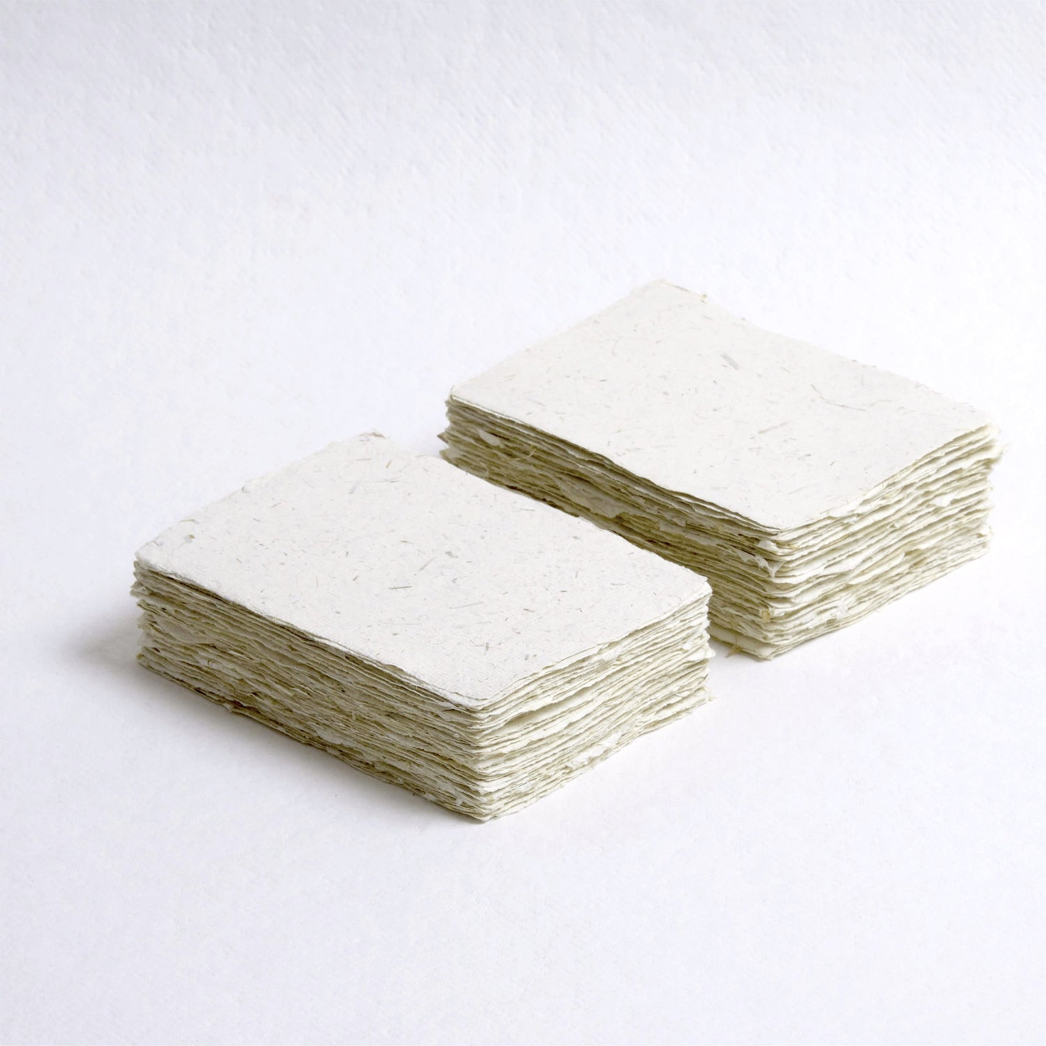 Natural Ivory Aura Handmade 4 Bar Cards