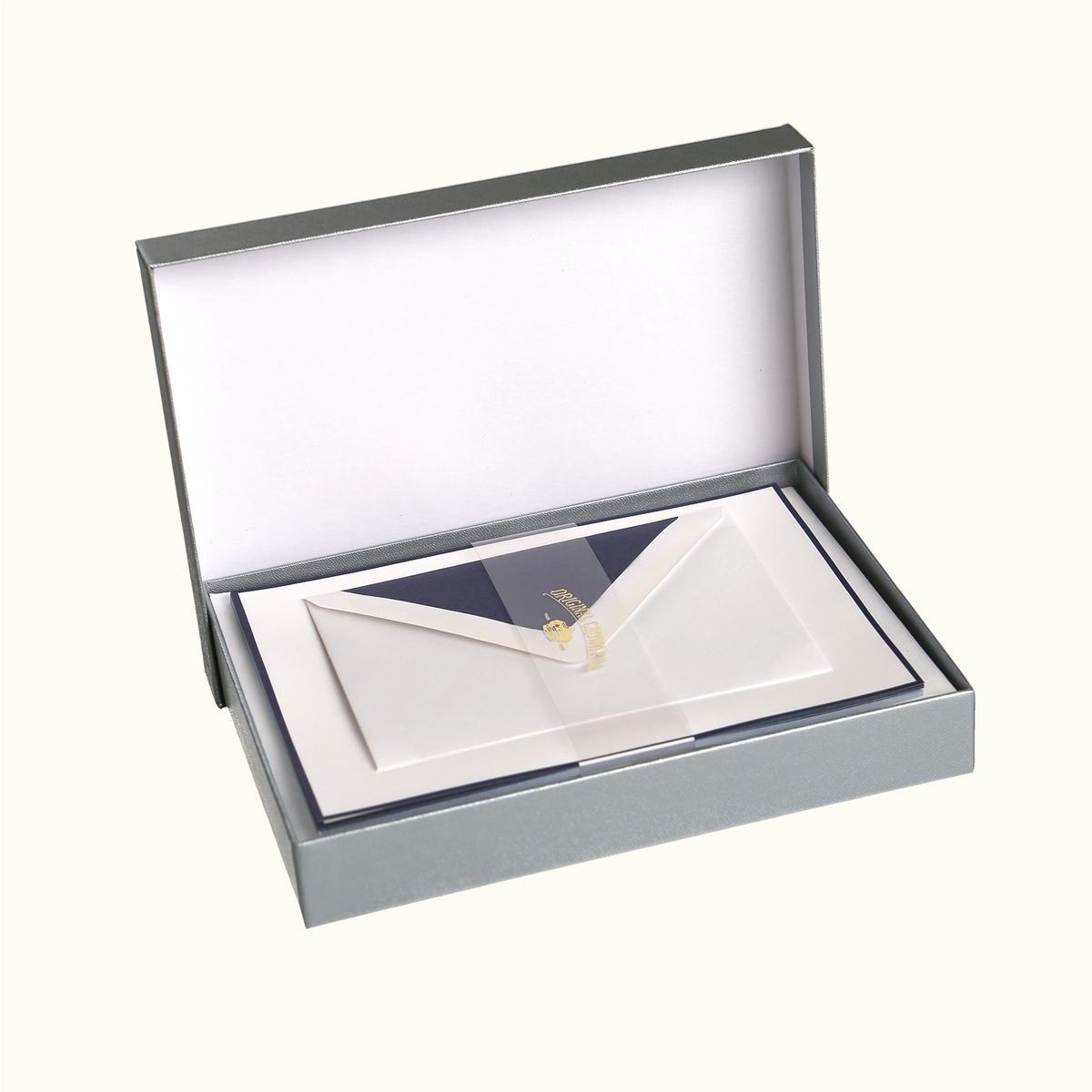 Original Crown Mill Navy and White Notepaper Set