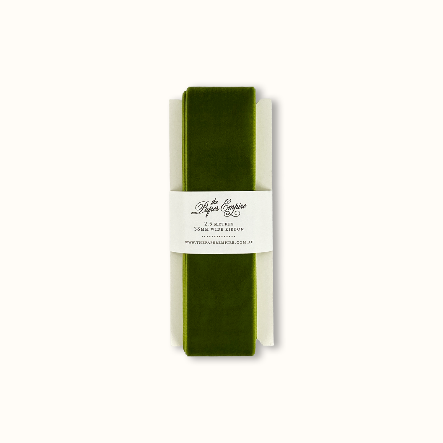Olive Velvet Ribbon Paddle