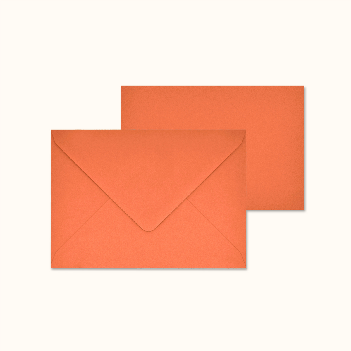 Original Crown Mill Vellum Notecard Set Orange