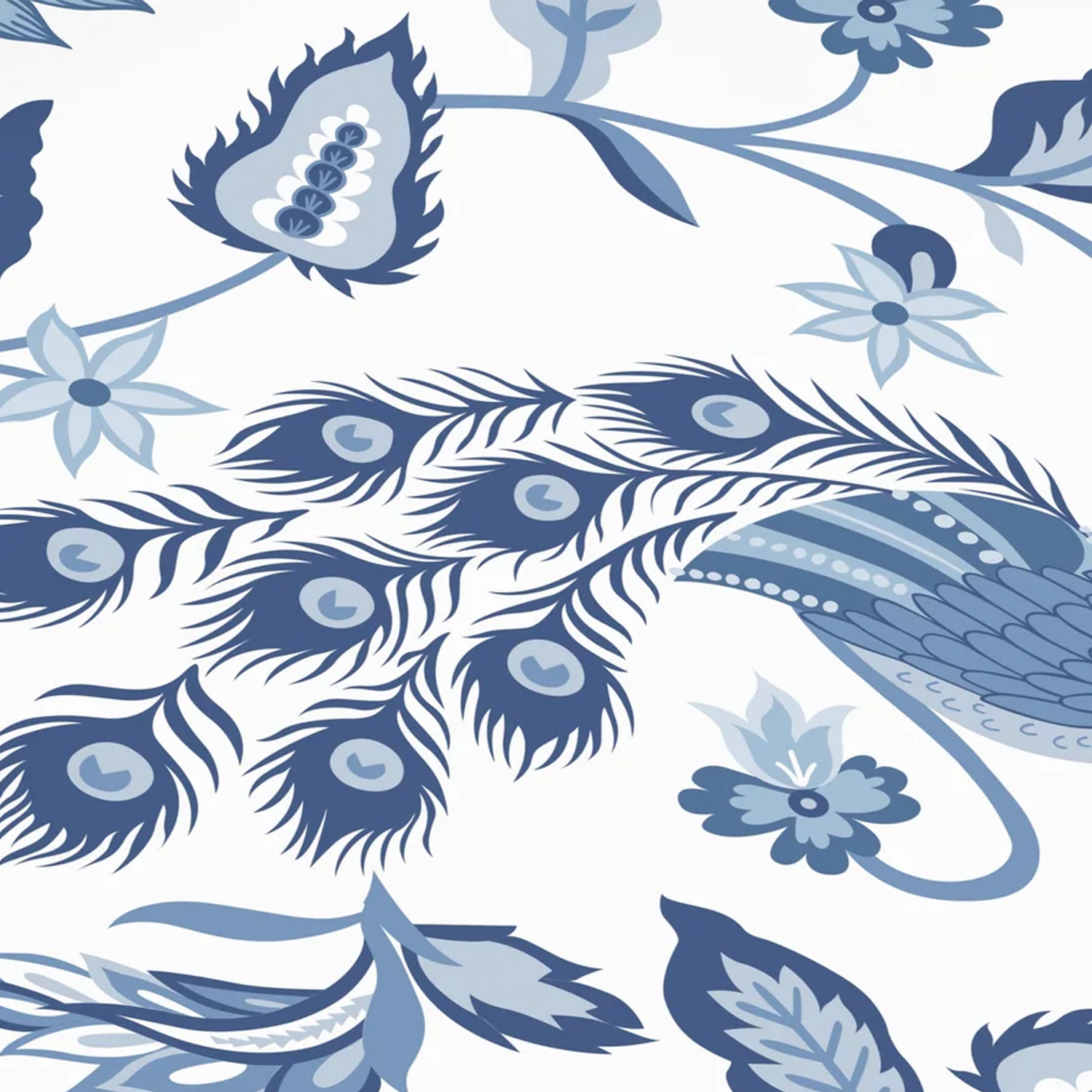 Peacock Chintz Blue