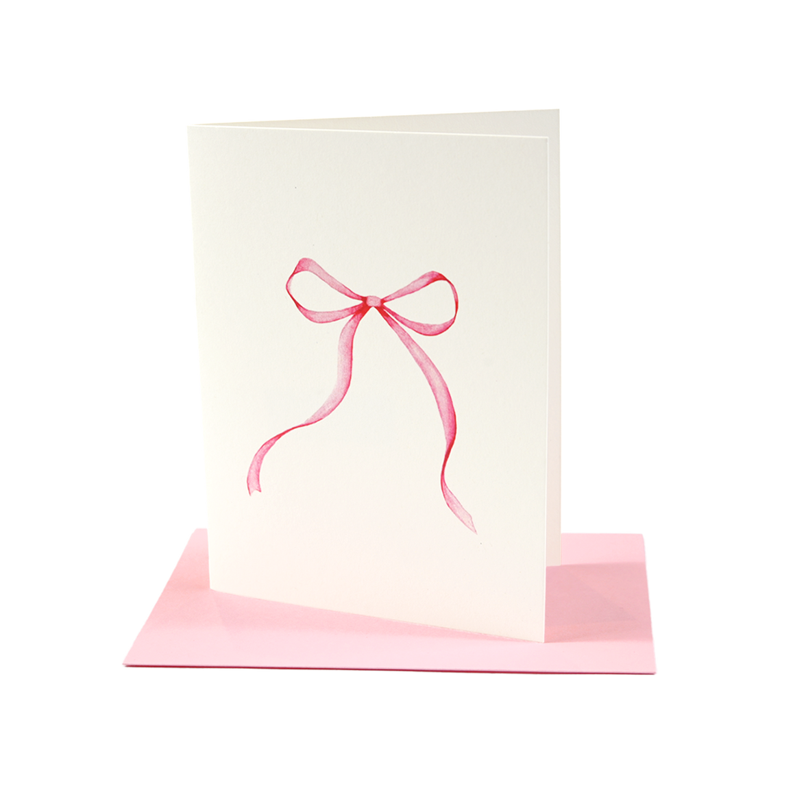 Pink Bow Greeting Card