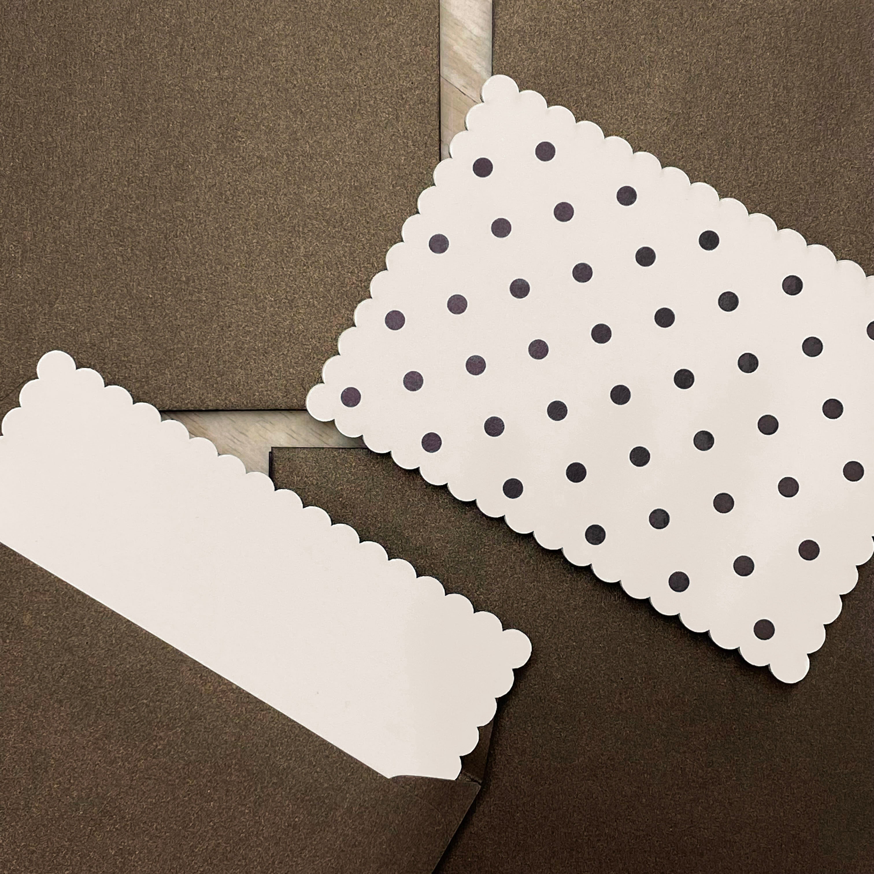 Chocolate Polka Dot Note Card Set