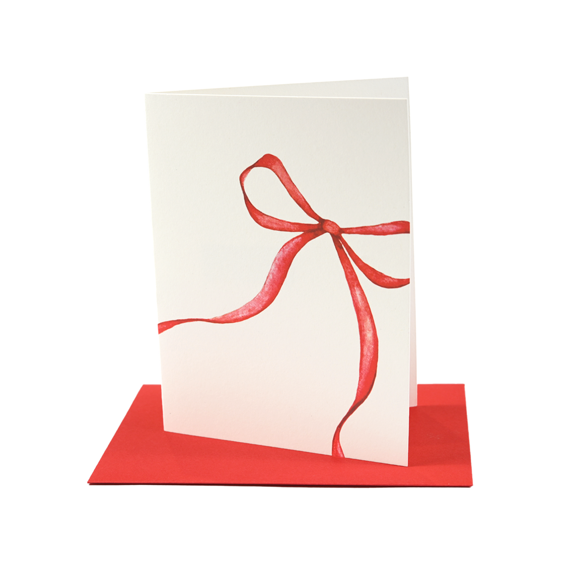 Red Bow Greeting Card