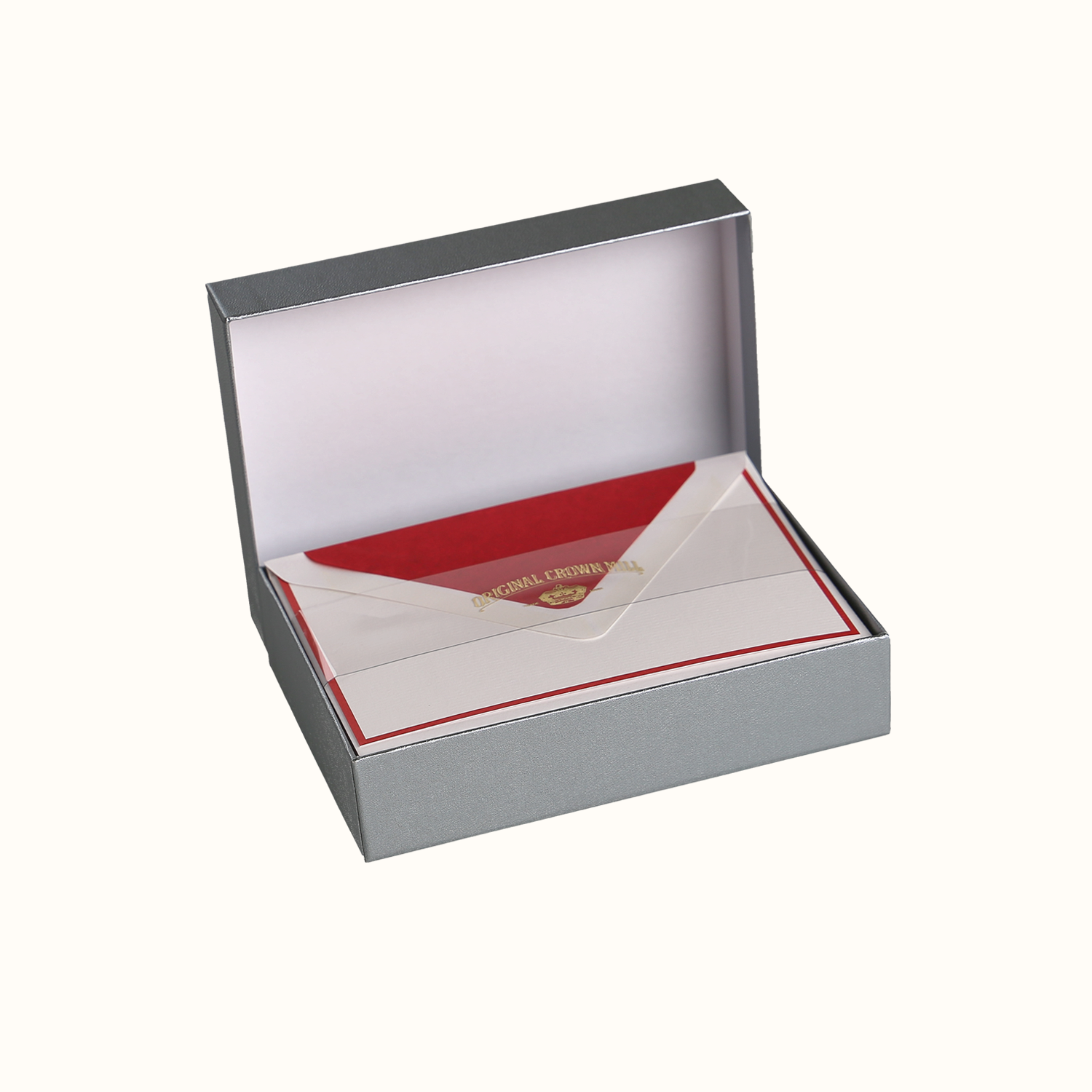 Original Crown Mill Red and White Notecard Set