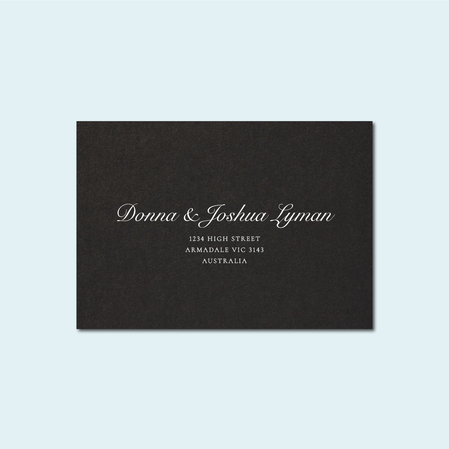 5x7 Matte Black Envelopes