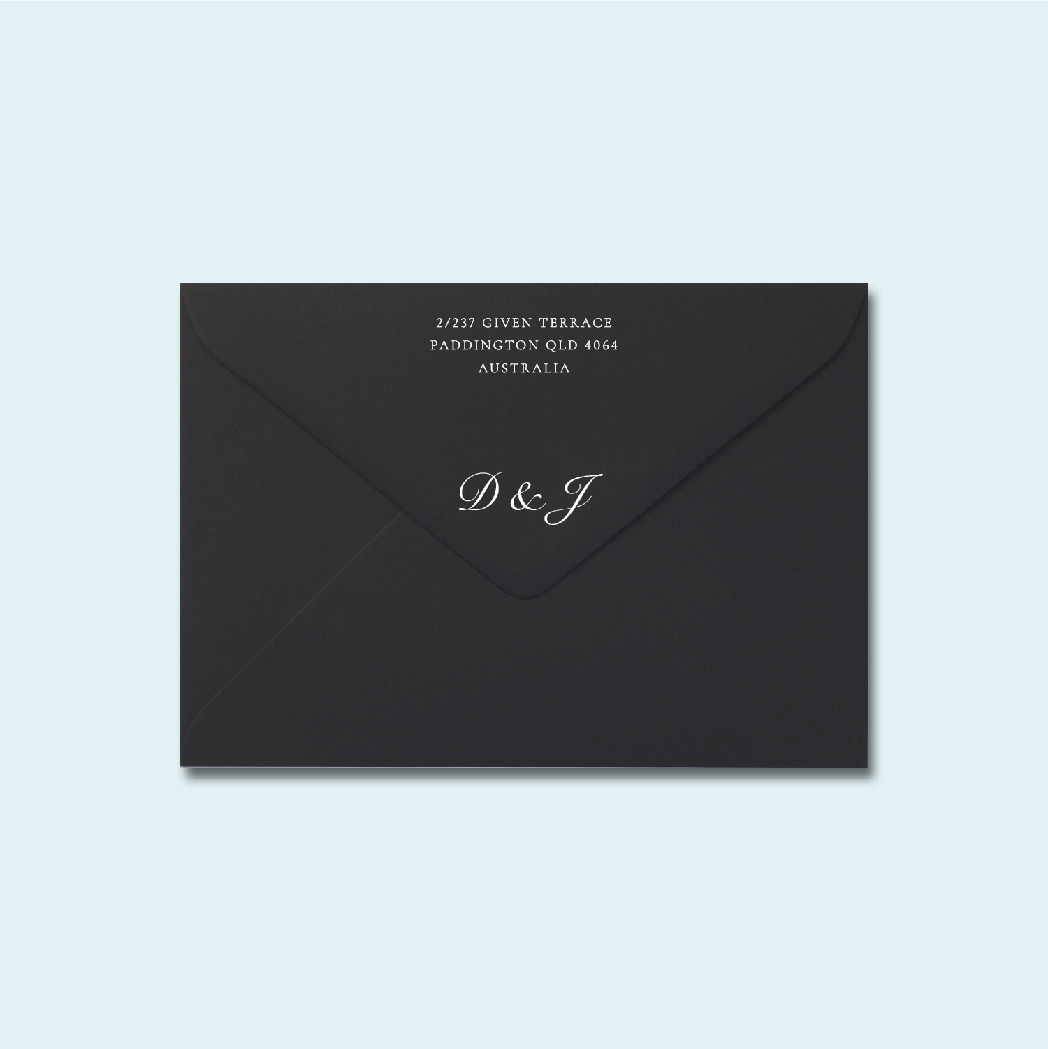 5x7 Matte Black Envelopes