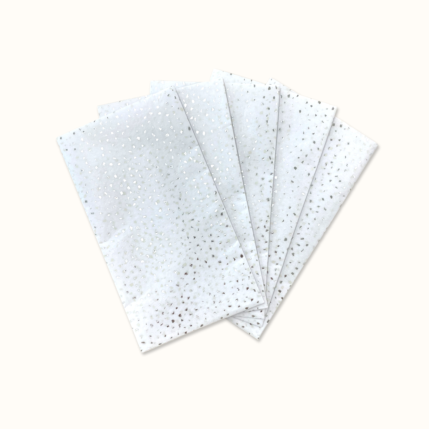 Silver Confetti Satin Tissue Paper
