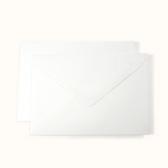 5x7 Felt White Envelopes