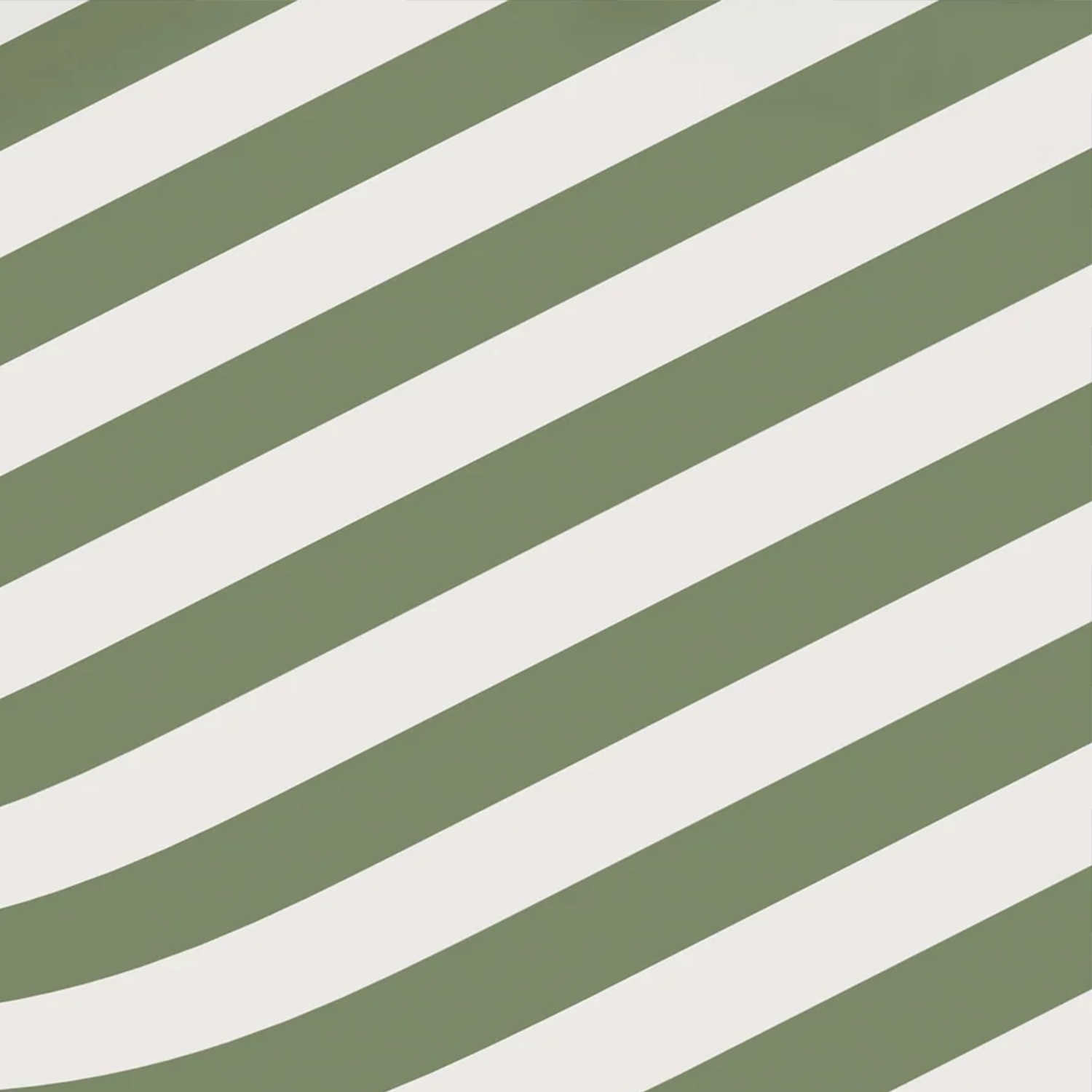 Cafe Stripe Warm Grey & Green