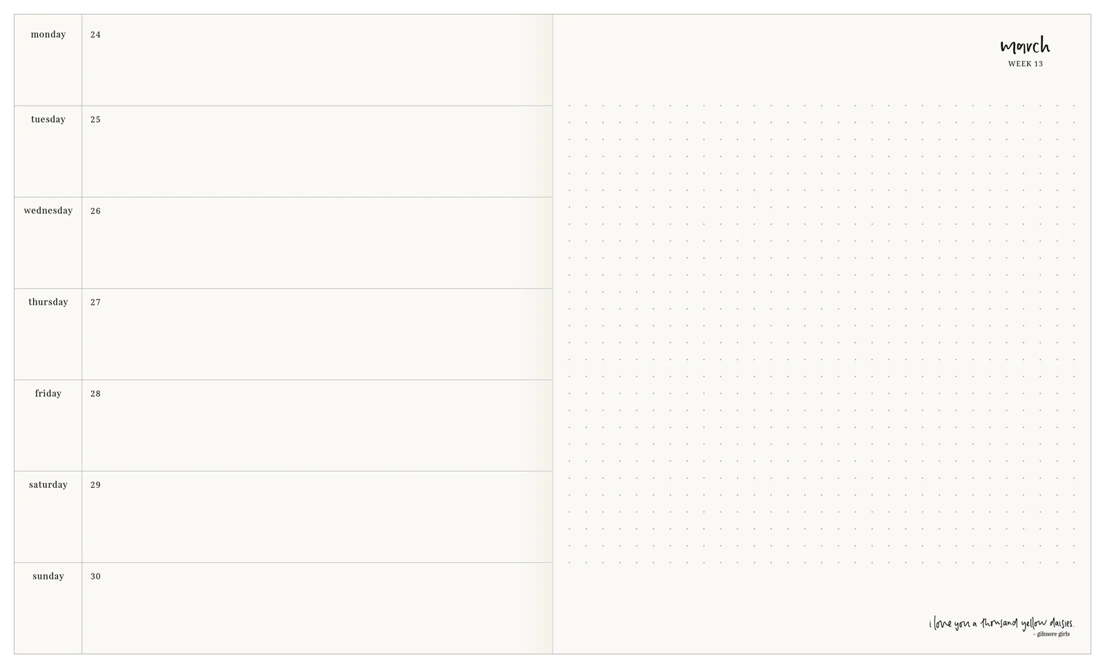 Emma Kate Co 2026 Weekly Horizontal Planner Clementine