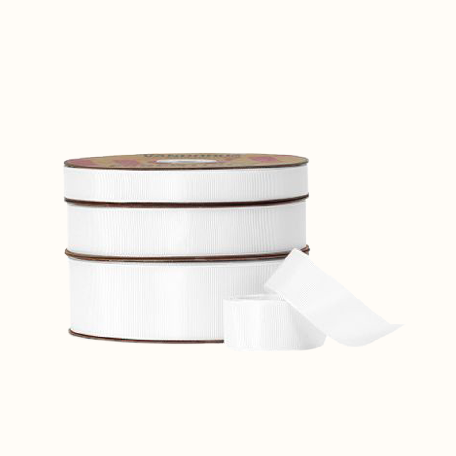 White Grosgrain Ribbon