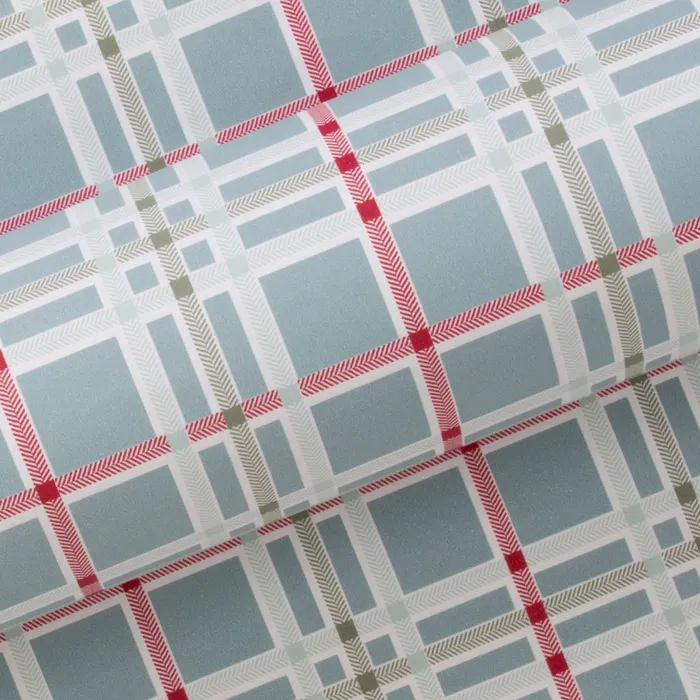 Large Check Slate Wrapping Paper