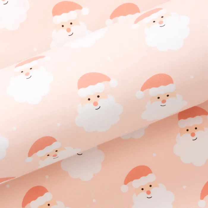 Festive Santa Blush Wrapping Paper