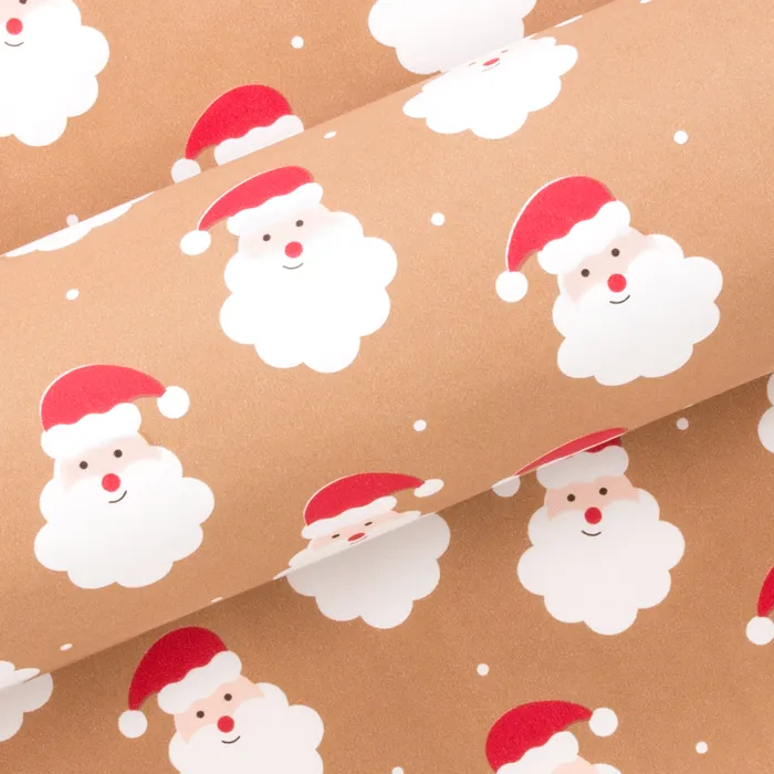 Festive Santa Ginger and Red Wrapping Paper