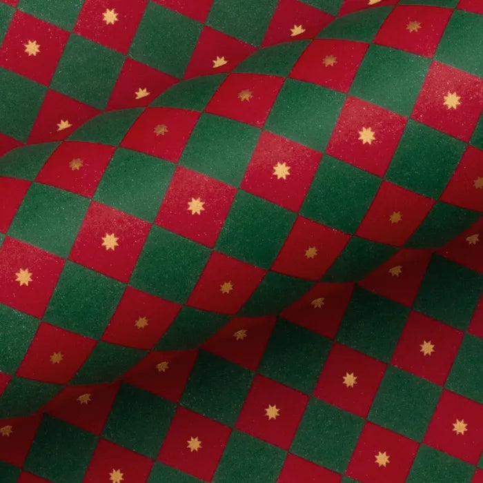 Harlequin Green and Red Wrapping Paper