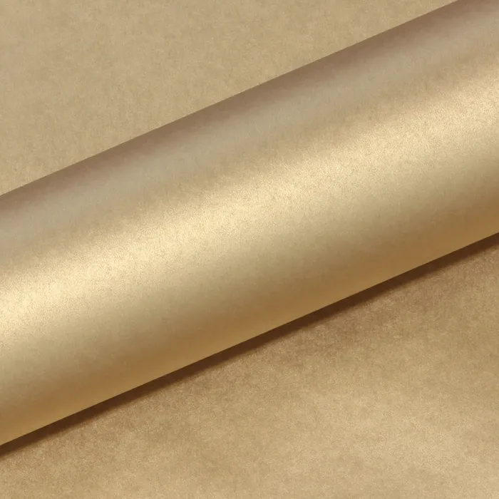 Matte Plain Gold Wrapping Paper