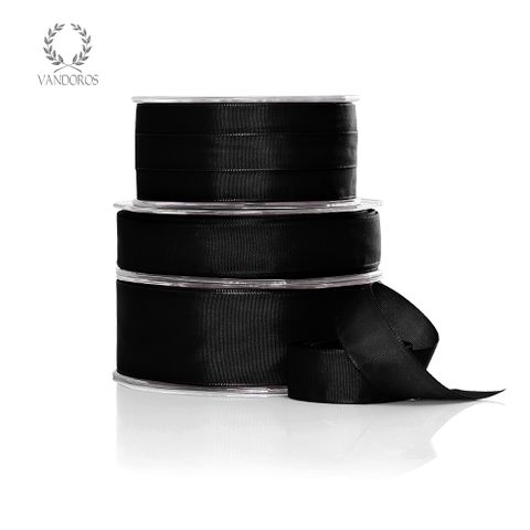 Black Taffeta Ribbon