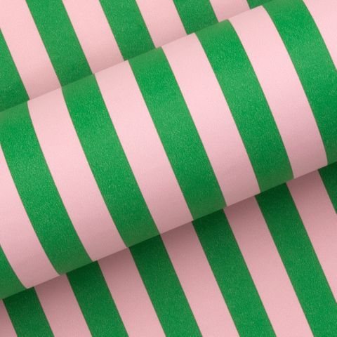 Pavilion Stripe Emerald Pink