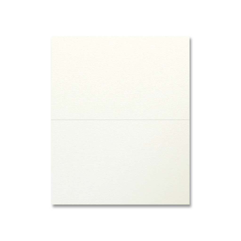 Folded Place Cards - Metallic Ivory